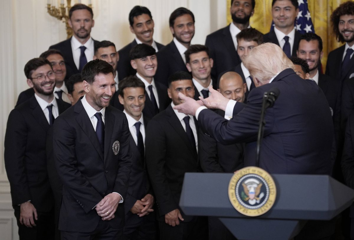Donald Trump și Lionel Messi, la Casa Albă