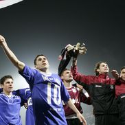 Bucurie după Rapid - Rennes 2-0. Foto: GSP