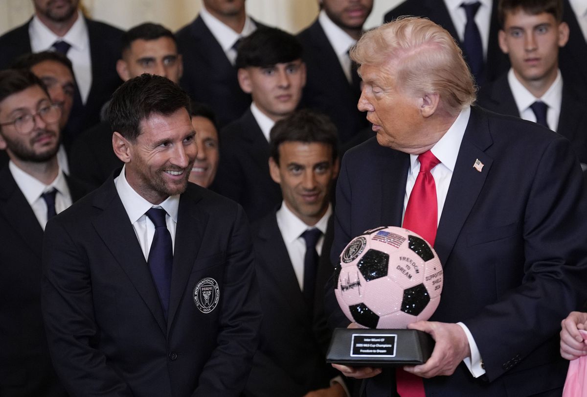 Donald Trump și Lionel Messi, la Casa Albă