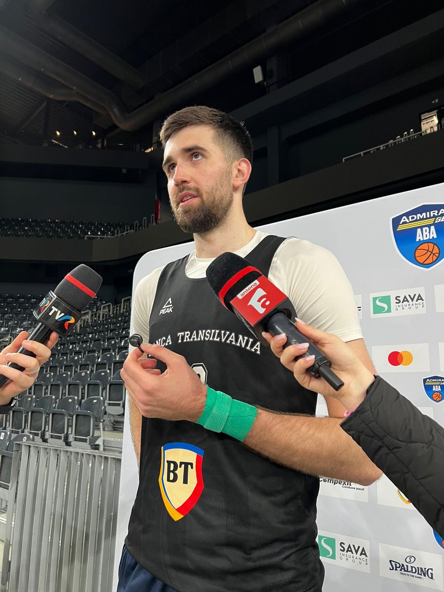 Înainte de duelul direct, sârbul lui U-BT Cluj-Napoca a explicat ce înseamnă Steaua Roșie Belgrad în țara natală: „E un brand”