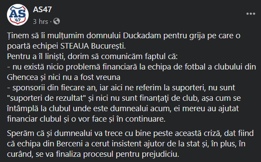 Suporterii CSA Steaua, replică pentru Helmut Duckadam: „Sperăm că va trece cu bine peste această criză”