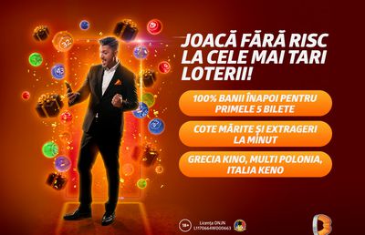 Primești banii înapoi pentru primele 5 bilete jucate la loteriile de pe Betano!