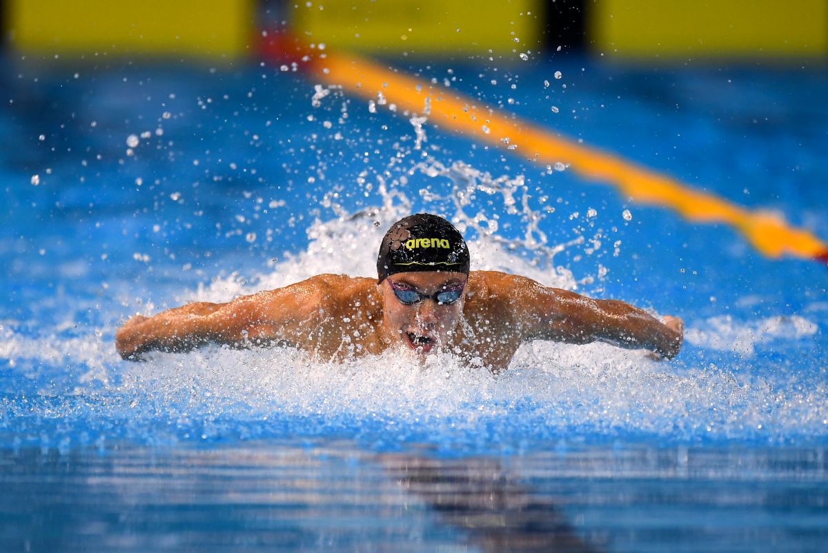 David Popovici, a treia medalie la Campionatele Naționale de la Otopeni » Record național la 50 metri fluture