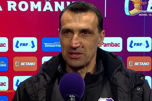 Bogdan Argeș Vintilă (51 de ani), antrenorul lui FC Argeș, a vorbit despre înfrângerea echipei sale cu CFR Cluj, scor 0-1, în sferturile de finală ale Cupei României Betano.