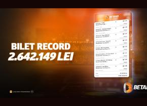 Tun de 500.000 de euro la pariuri sportive pe Betano