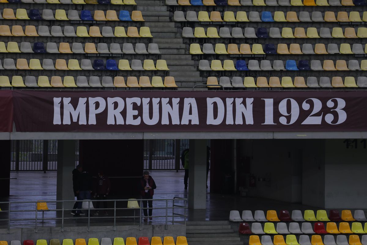 Arena Națională, cu însemnele Rapidului la derby-ul cu Dinamo