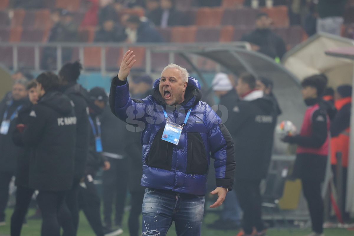 Gestul lui Marius Șumudică la adresa galeriei Rapidului » Tehnicianul a avut o criză de nervi