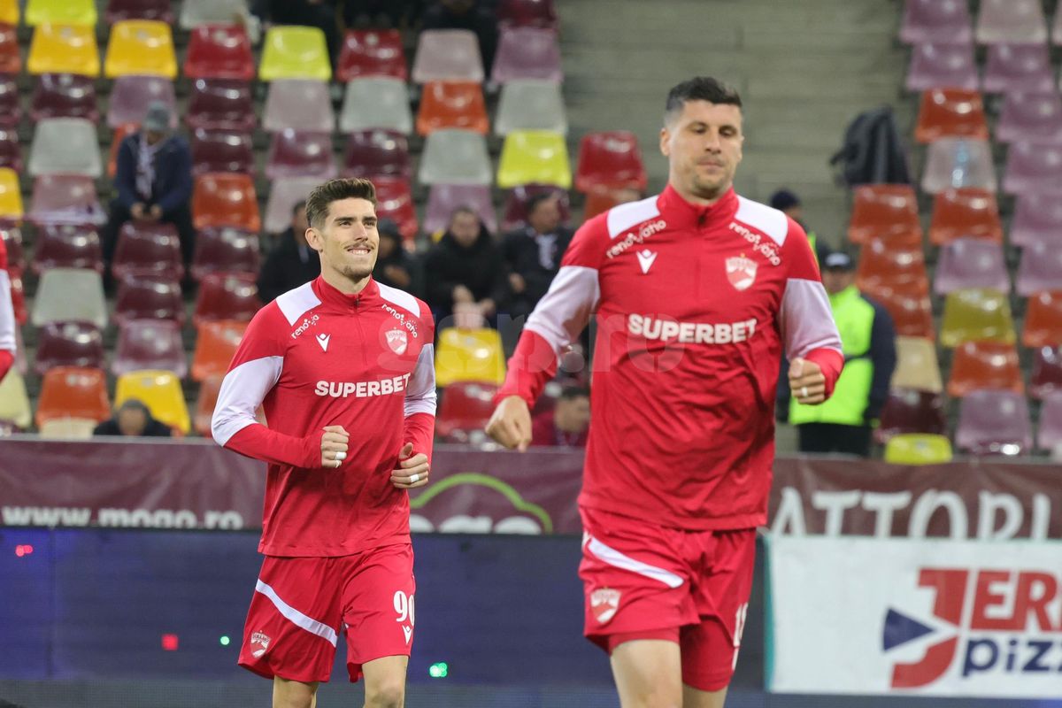 Imagini de la încălzire, Rapid - Dinamo