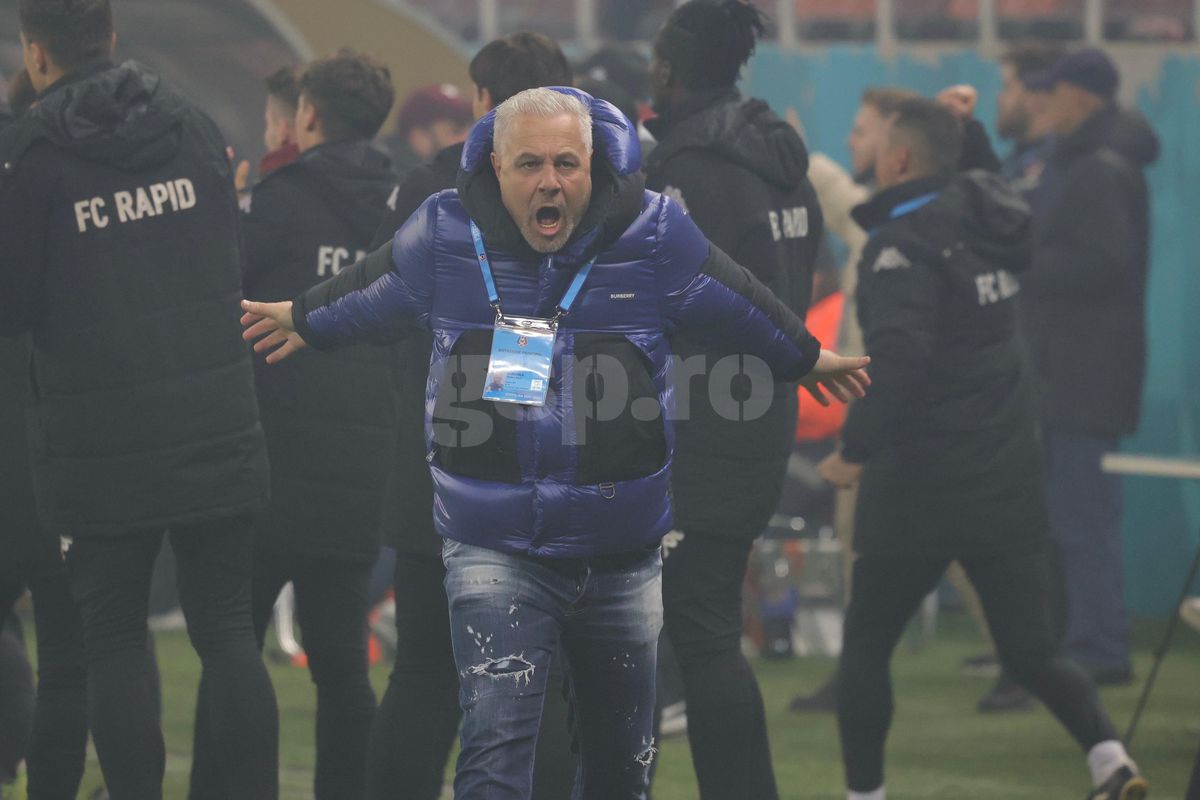 Gestul lui Marius Șumudică la adresa galeriei Rapidului » Tehnicianul a avut o criză de nervi