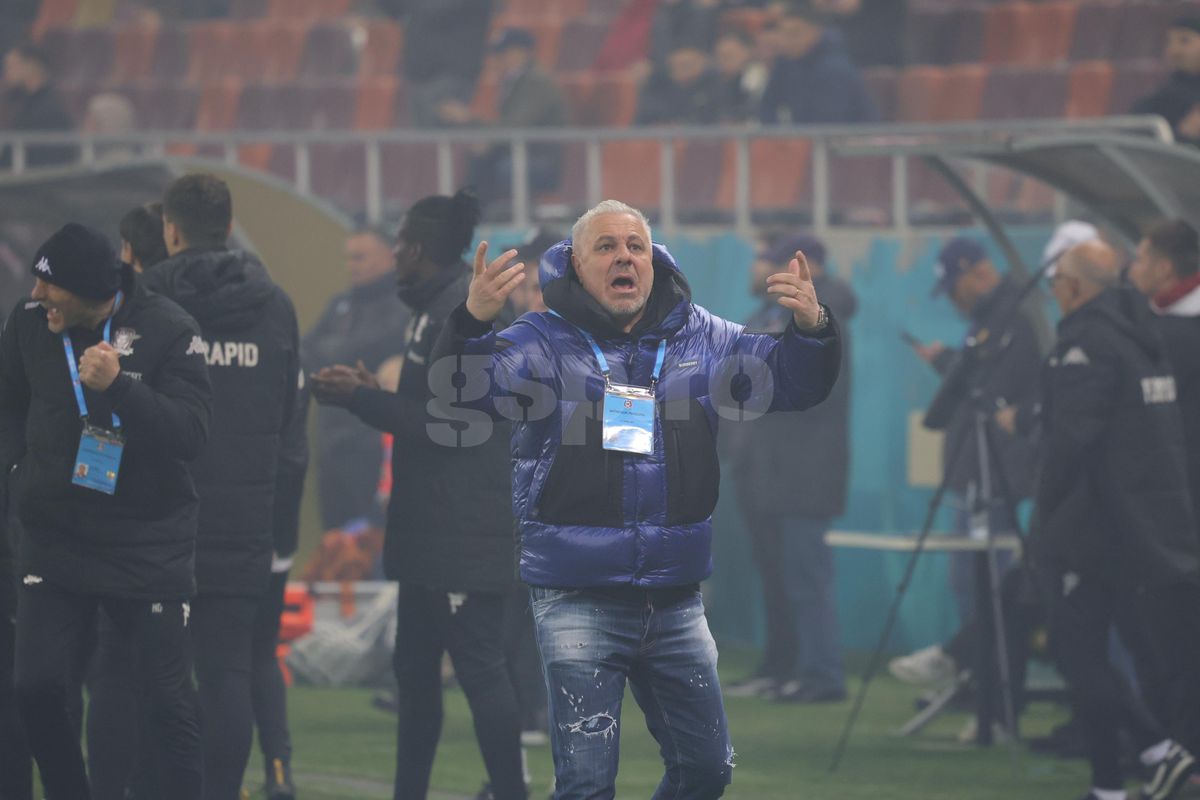 Gestul lui Marius Șumudică la adresa galeriei Rapidului » Tehnicianul a avut o criză de nervi