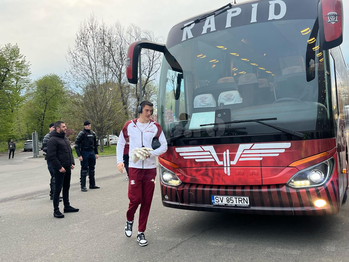 Imagini înainte de meci, Rapid - Dinamo