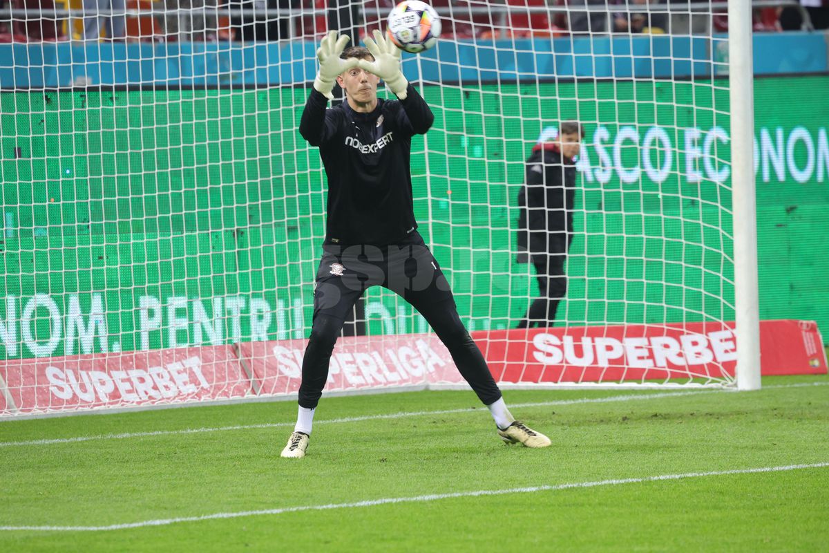 Imagini de la încălzire, Rapid - Dinamo