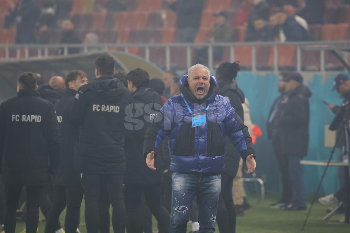 Gestul lui Marius Șumudică la adresa galeriei Rapidului » Tehnicianul a avut o criză de nervi