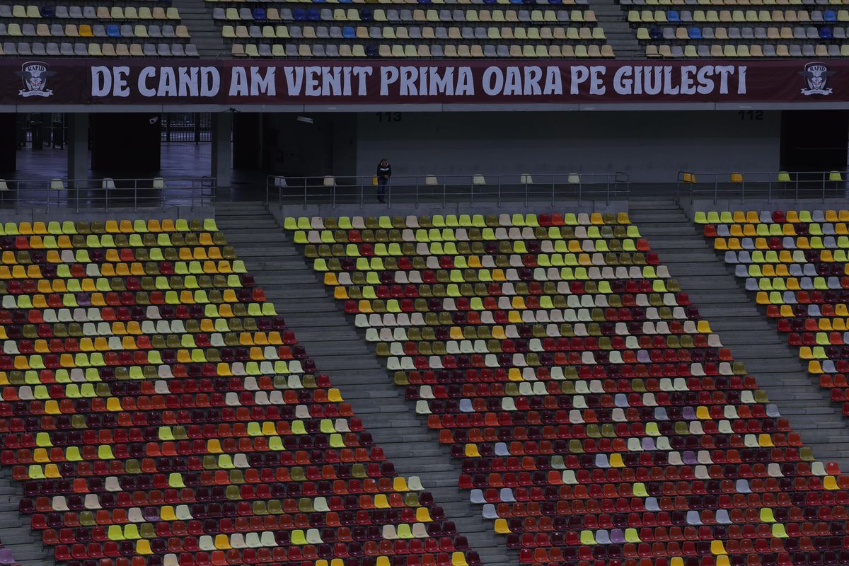 Arena Națională a fost din nou modificată, înainte de Rapid - Dinamo: imagini din vestiar și din tribune