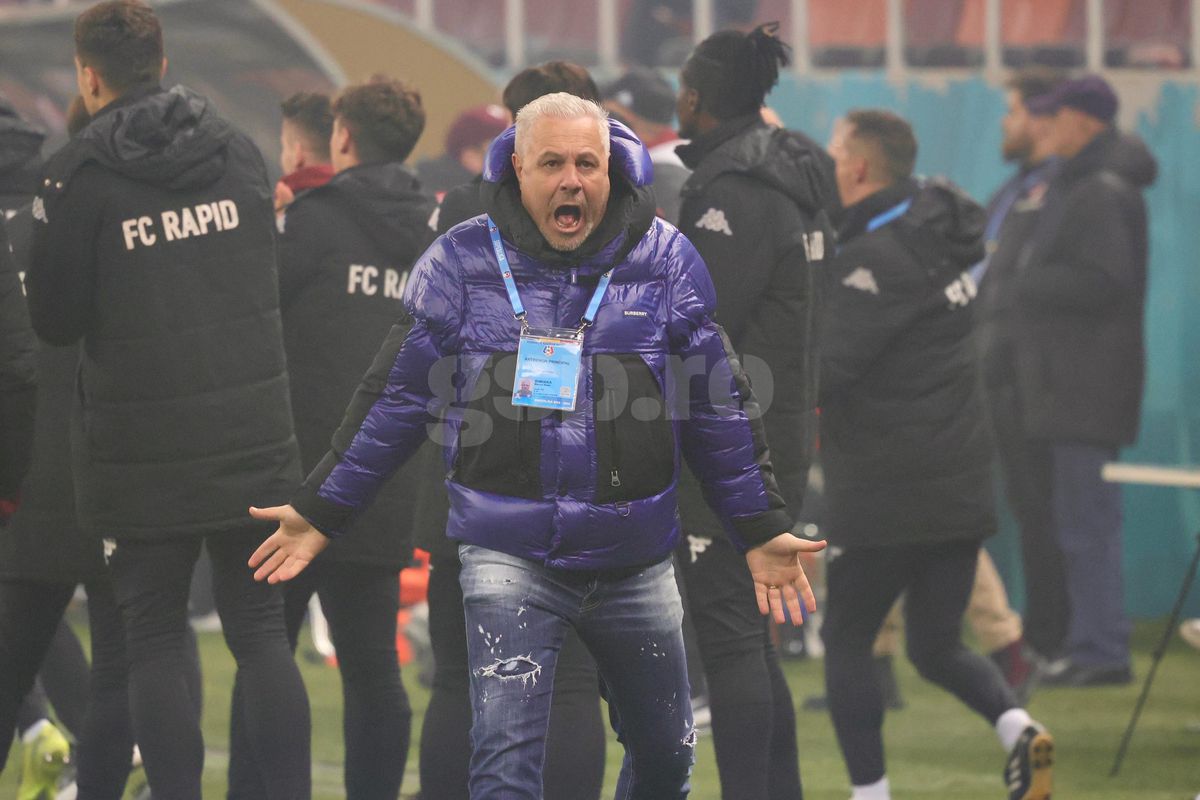 Gestul lui Marius Șumudică la adresa galeriei Rapidului » Tehnicianul a avut o criză de nervi