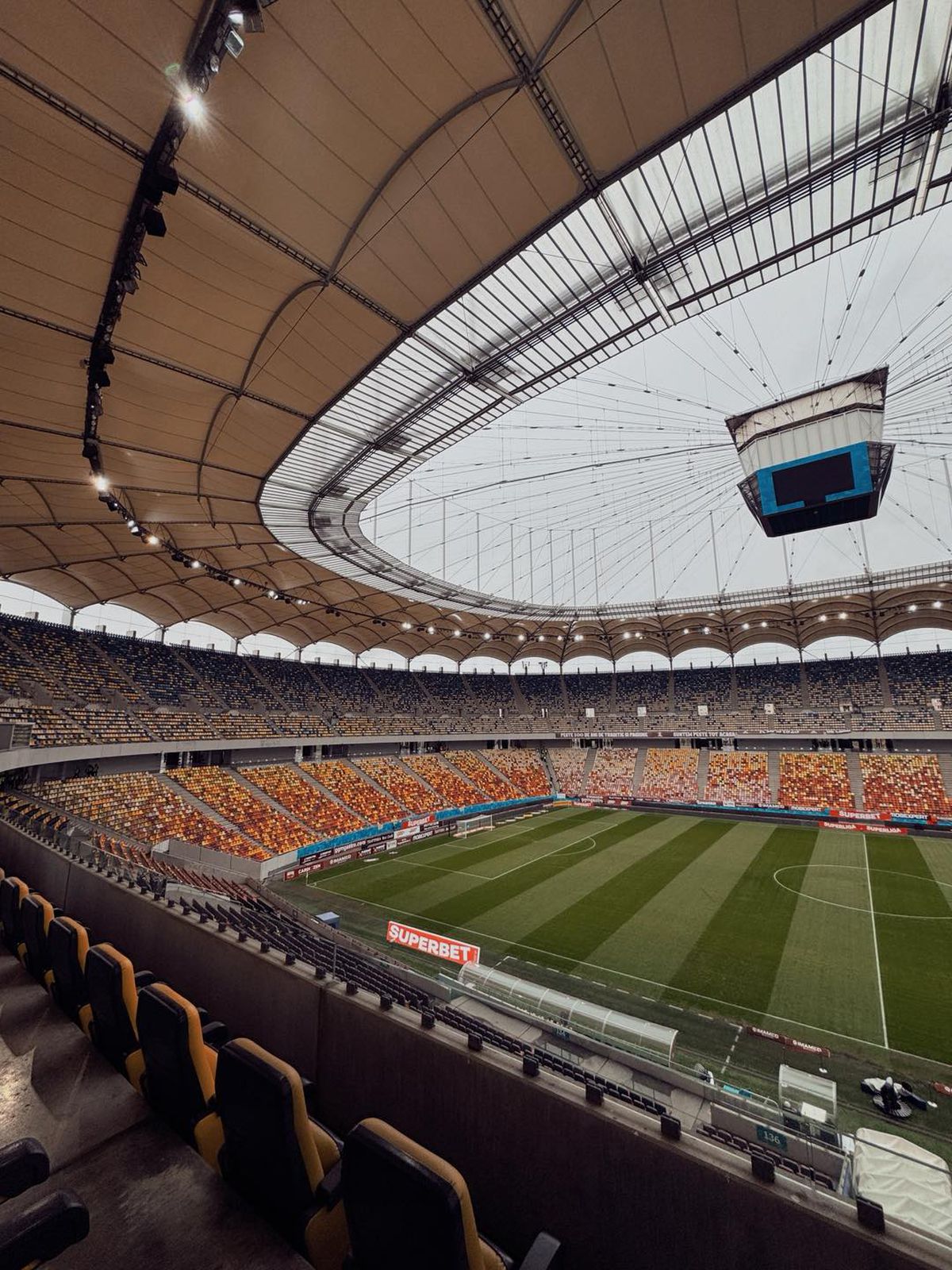 Arena Națională, cu însemnele Rapidului la derby-ul cu Dinamo