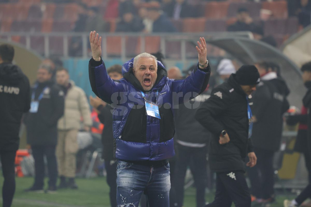 Gestul lui Marius Șumudică la adresa galeriei Rapidului » Tehnicianul a avut o criză de nervi