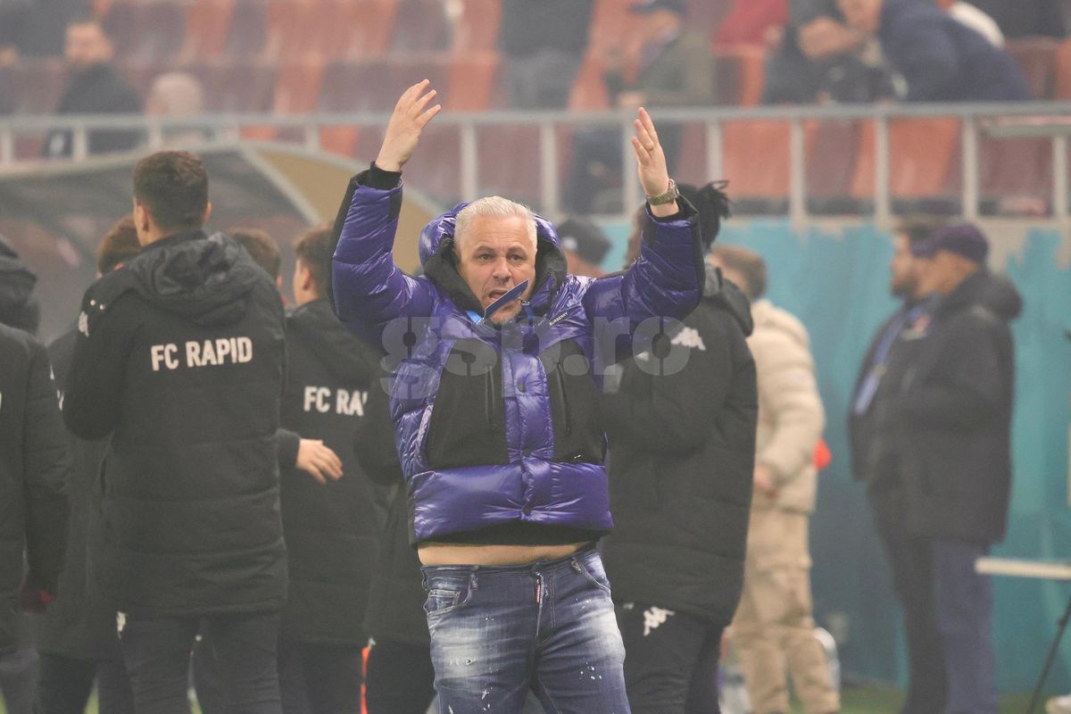 Gestul lui Marius Șumudică la adresa galeriei Rapidului » Tehnicianul a avut o criză de nervi