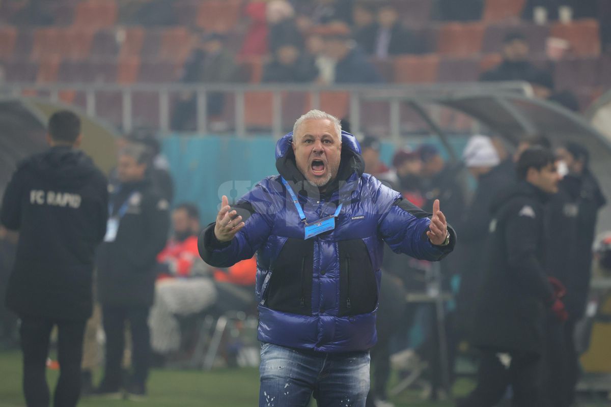 Gestul lui Marius Șumudică la adresa galeriei Rapidului » Tehnicianul a avut o criză de nervi