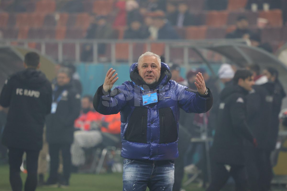 Gestul lui Marius Șumudică la adresa galeriei Rapidului » Tehnicianul a avut o criză de nervi