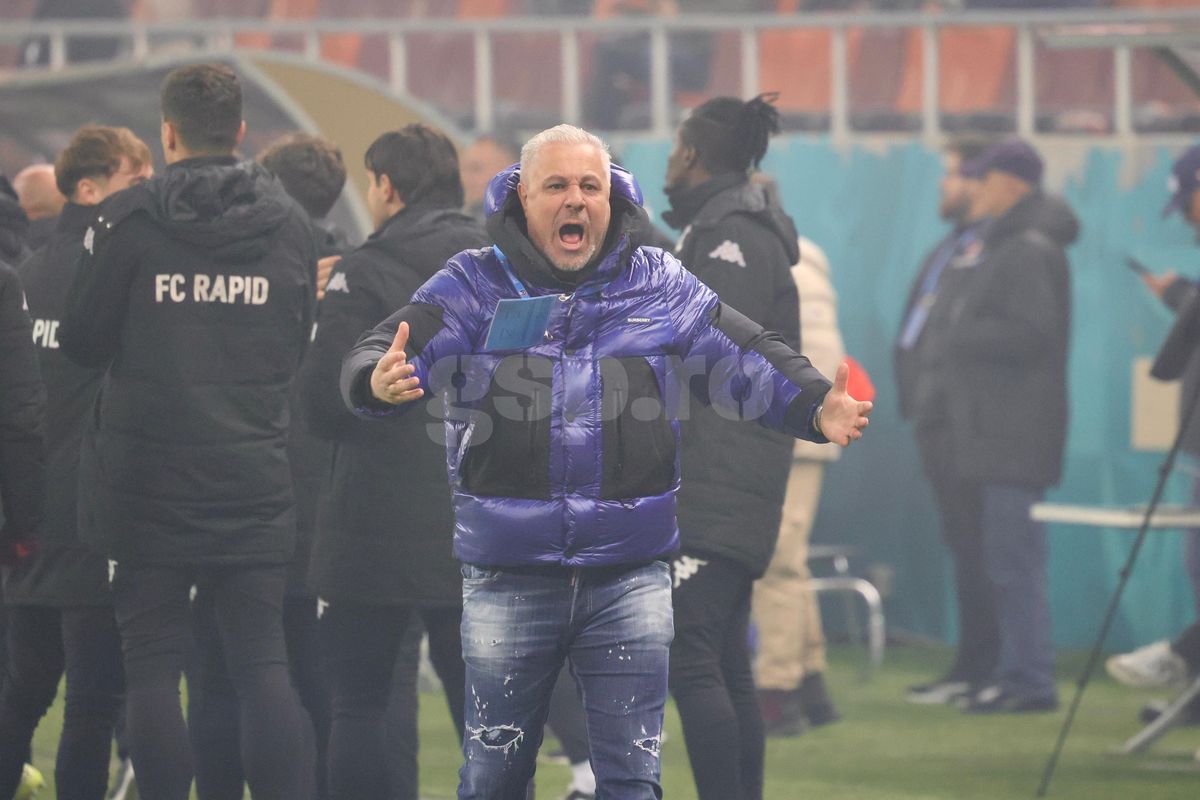 Gestul lui Marius Șumudică la adresa galeriei Rapidului » Tehnicianul a avut o criză de nervi