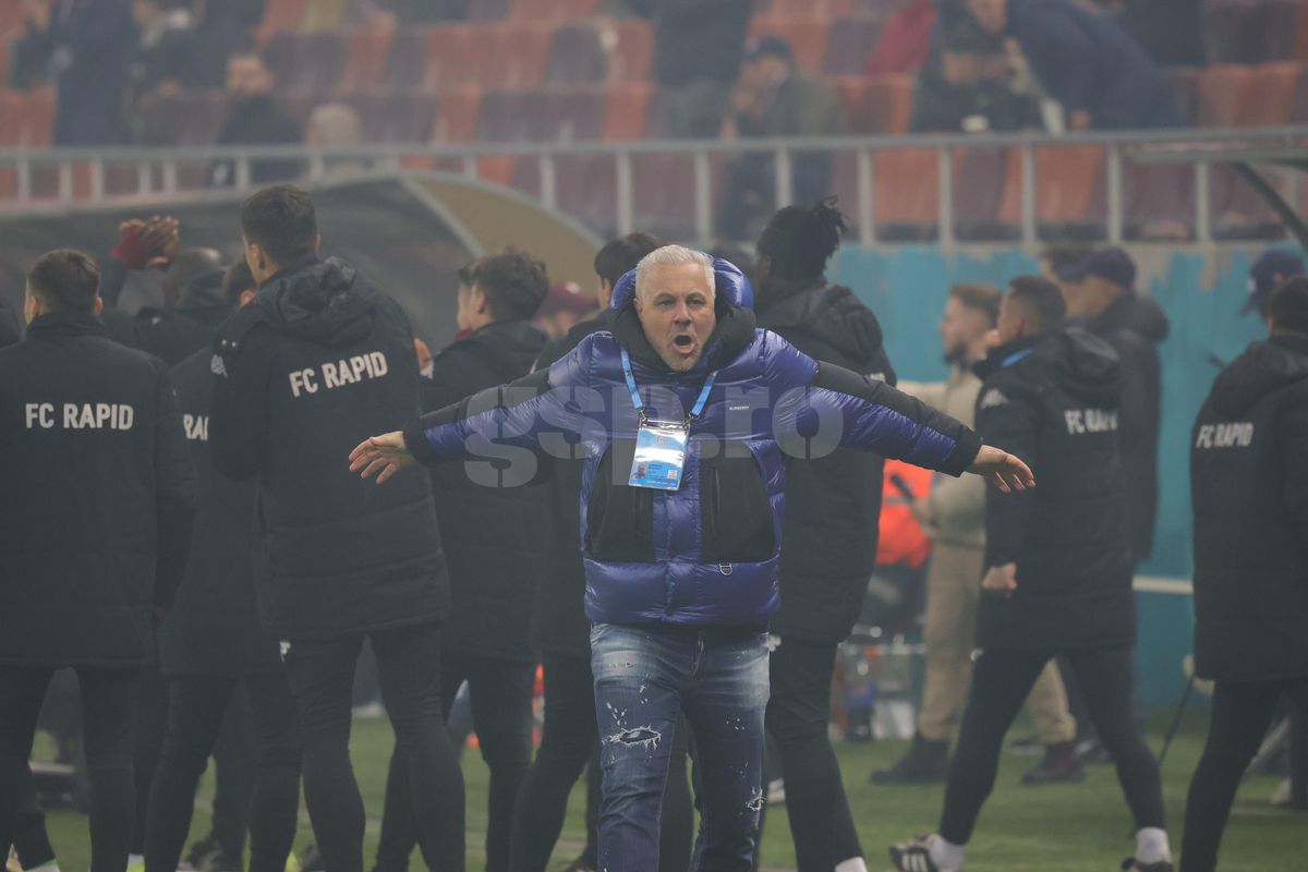 Gestul lui Marius Șumudică la adresa galeriei Rapidului » Tehnicianul a avut o criză de nervi