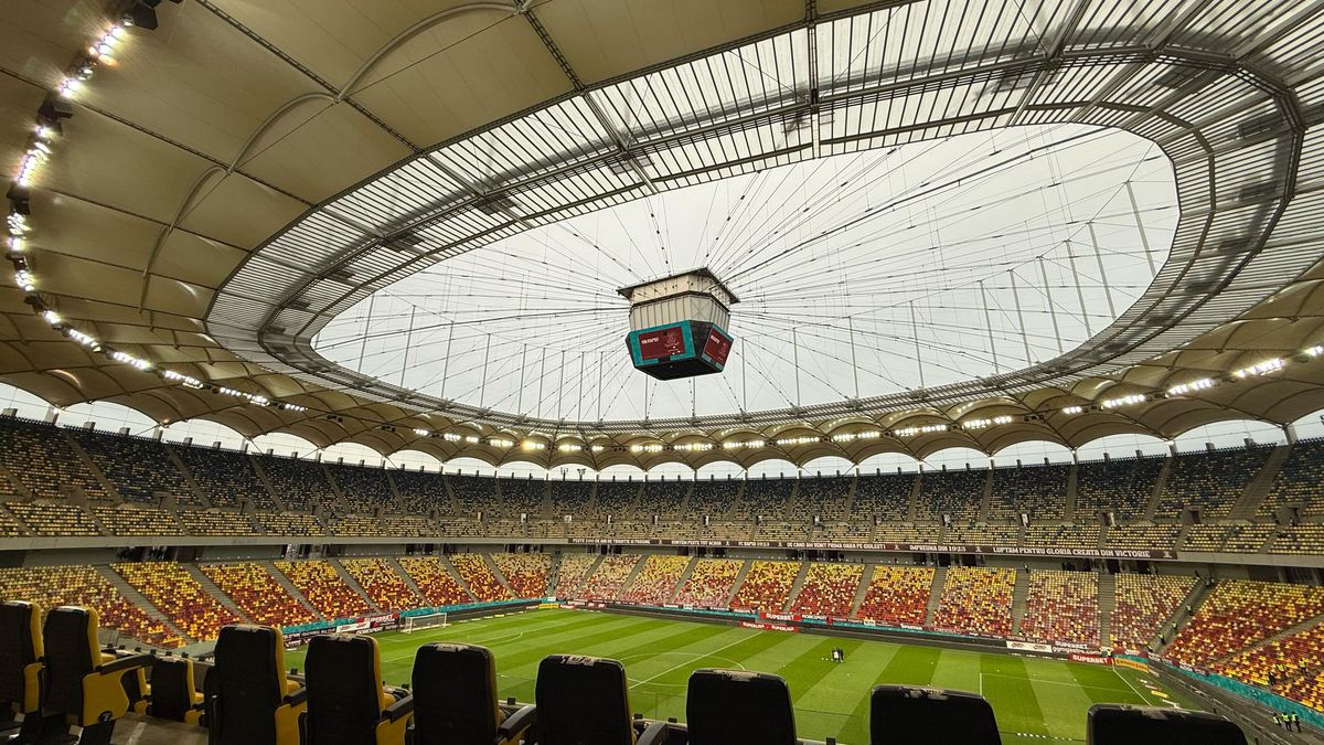 Arena Națională, cu însemnele Rapidului la derby-ul cu Dinamo