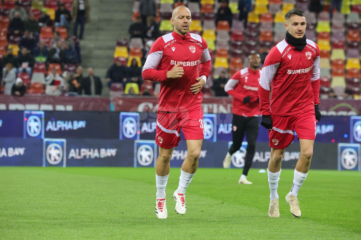 Imagini de la încălzire, Rapid - Dinamo