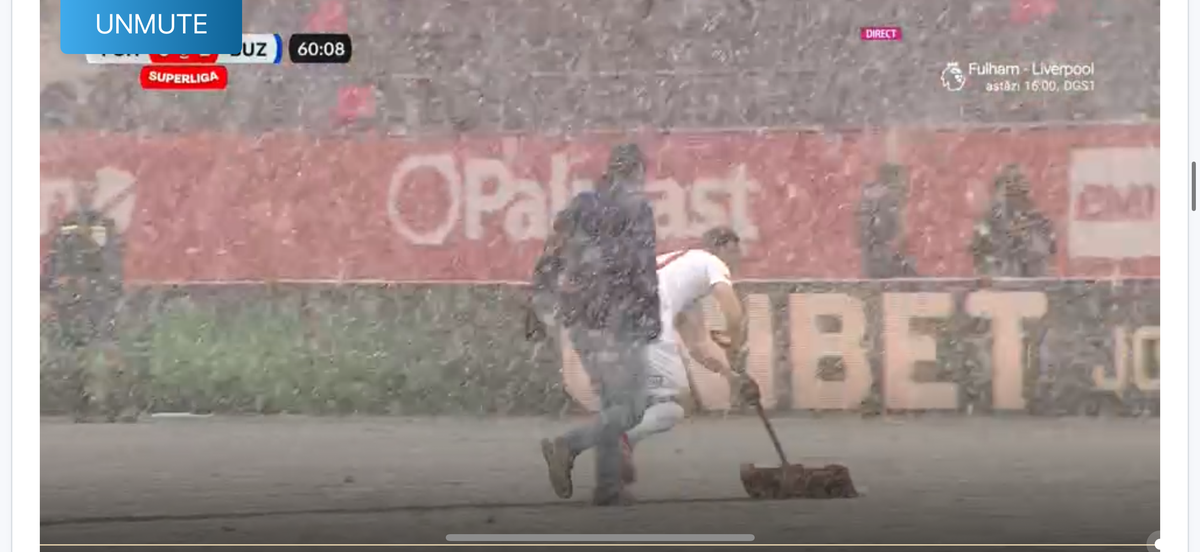 Imaginile lunii în Superliga » Jucătorul i-a luat lopata din mână și a început să sprinteze