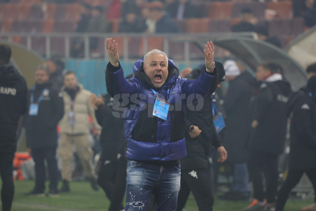 Gestul lui Marius Șumudică la adresa galeriei Rapidului » Tehnicianul a avut o criză de nervi