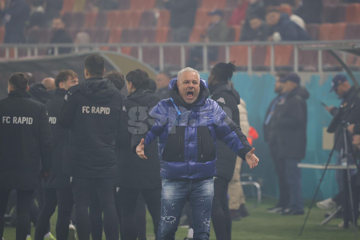 Gestul lui Marius Șumudică la adresa galeriei Rapidului » Tehnicianul a avut o criză de nervi