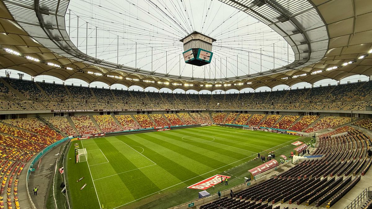 Arena Națională, cu însemnele Rapidului la derby-ul cu Dinamo