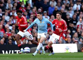 Manchester United - Manchester City, primul derby local din 2025 » Echilibrul se menține pe Old Trafford