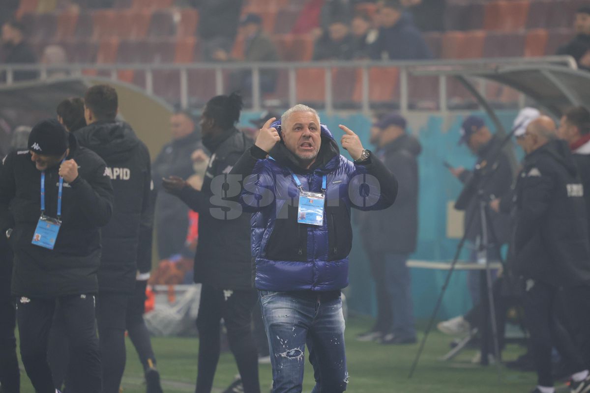 Gestul lui Marius Șumudică la adresa galeriei Rapidului » Tehnicianul a avut o criză de nervi