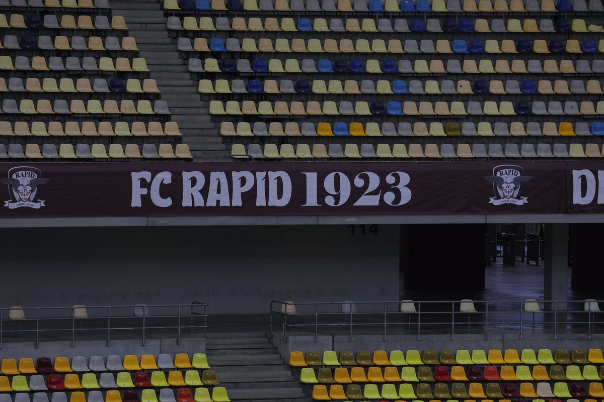 Arena Națională, cu însemnele Rapidului la derby-ul cu Dinamo