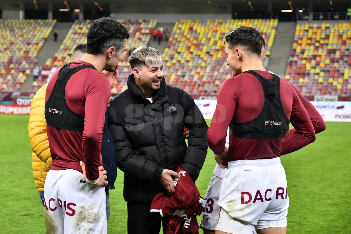 Fotbalistul diagnosticat cu o boală incurabilă, invitat la Rapid - Dinamo » Fotografie în lojă alături de donatoarea Diana Șucu