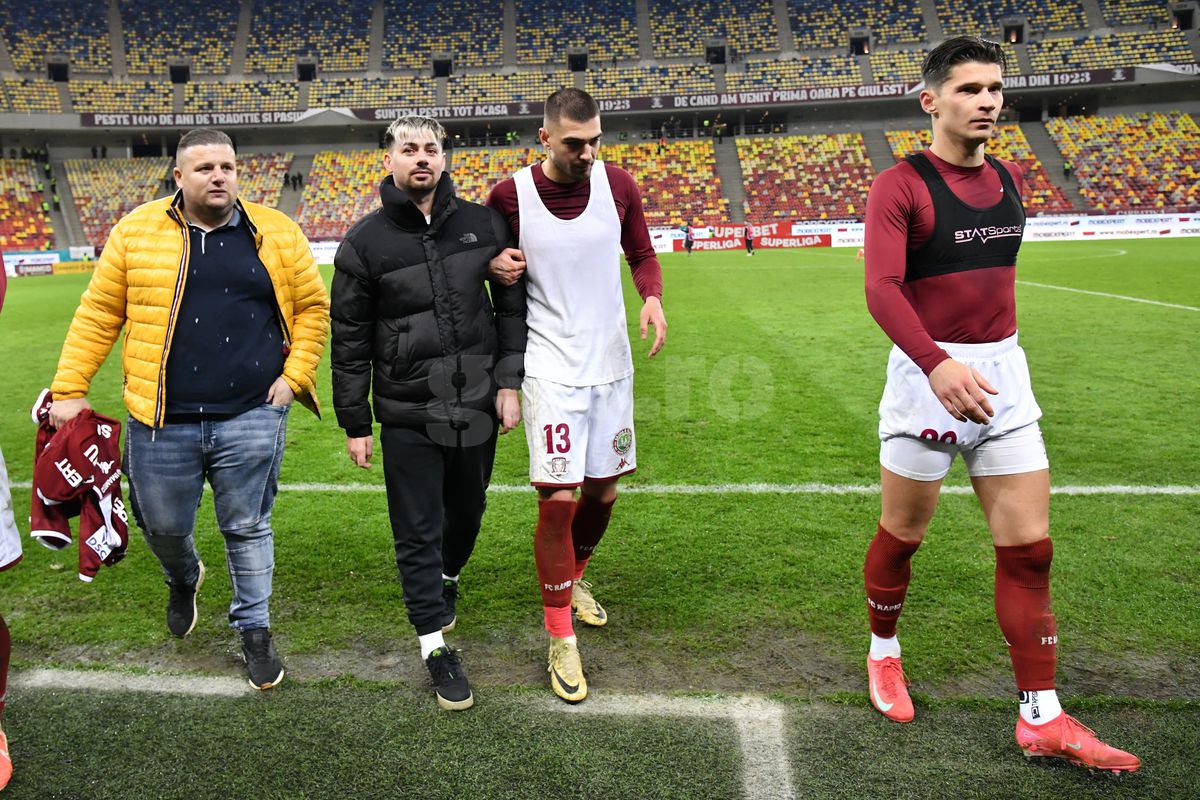 Fotbalistul diagnosticat cu o boală incurabilă, invitat la Rapid - Dinamo » Fotografie în lojă alături de donatoarea Diana Șucu