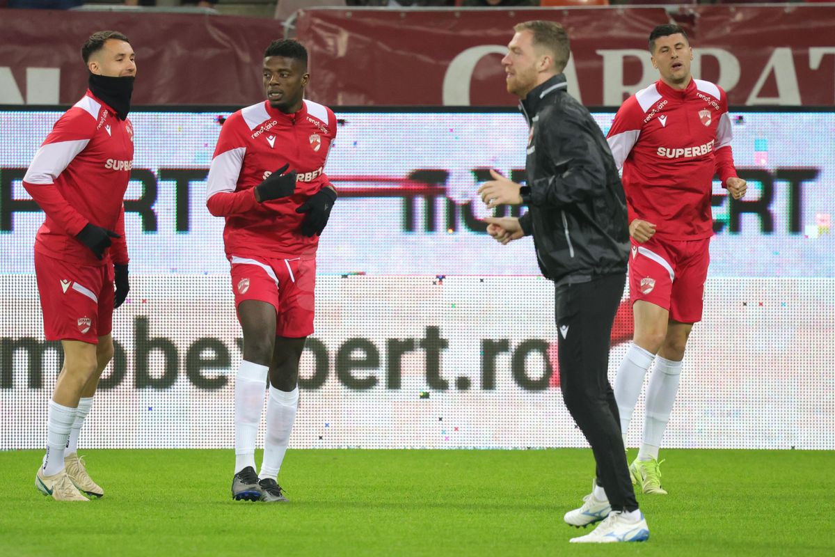 Imagini de la încălzire, Rapid - Dinamo