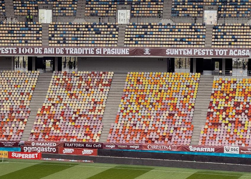 Arena Națională a fost din nou modificată, înainte de Rapid - Dinamo
