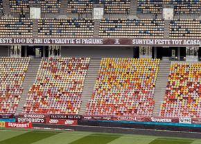 Arena Națională a fost din nou modificată, înainte de Rapid - Dinamo: imagini din vestiar și din tribune