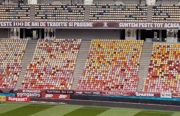 Arena Națională a fost din nou modificată, înainte de Rapid - Dinamo: imagini din vestiar și din tribune