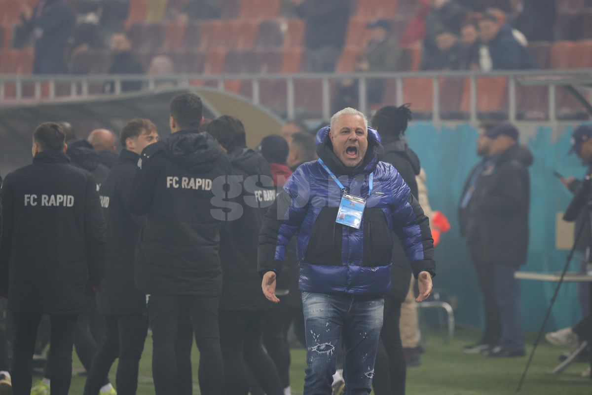 Gestul lui Marius Șumudică la adresa galeriei Rapidului » Tehnicianul a avut o criză de nervi