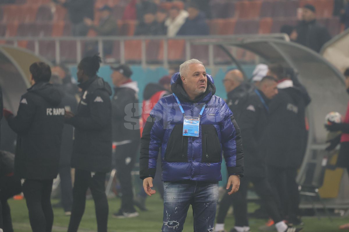 Gestul lui Marius Șumudică la adresa galeriei Rapidului » Tehnicianul a avut o criză de nervi