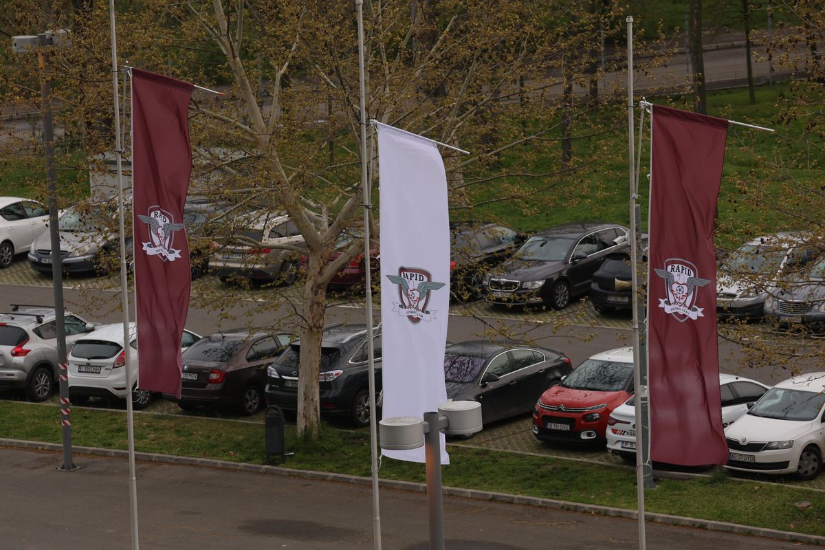 Arena Națională, cu însemnele Rapidului la derby-ul cu Dinamo