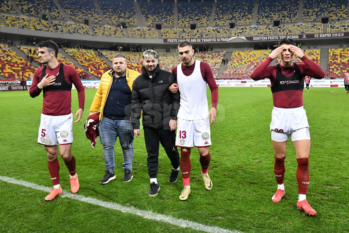 Fotbalistul diagnosticat cu o boală incurabilă, invitat la Rapid - Dinamo » Fotografie în lojă alături de donatoarea Diana Șucu