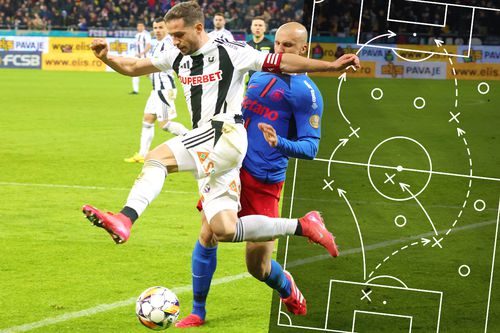 Sabău a încercat să o surprindă tactic pe FCSB. Fotomontaj GSP