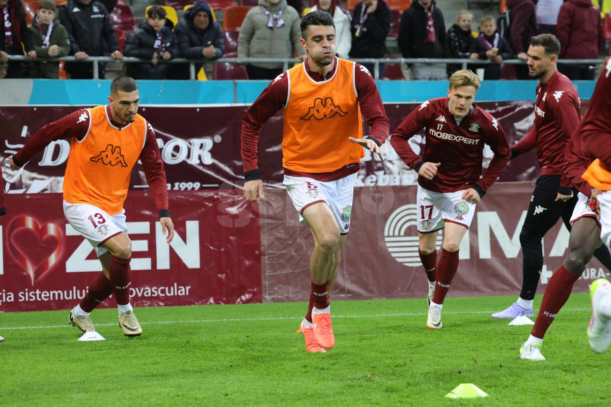 Imagini de la încălzire, Rapid - Dinamo