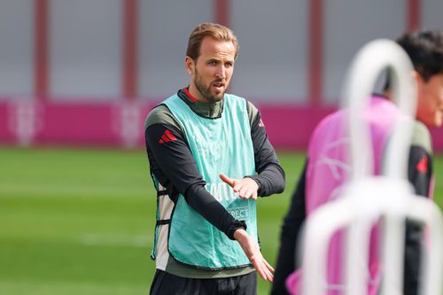 Harry Kane la antrenamentul de luni al lui Bayern / Foto: Imago