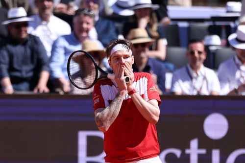 Alexander Bublik în timpul etapei UTS de la Nimes Foto: Imago Images