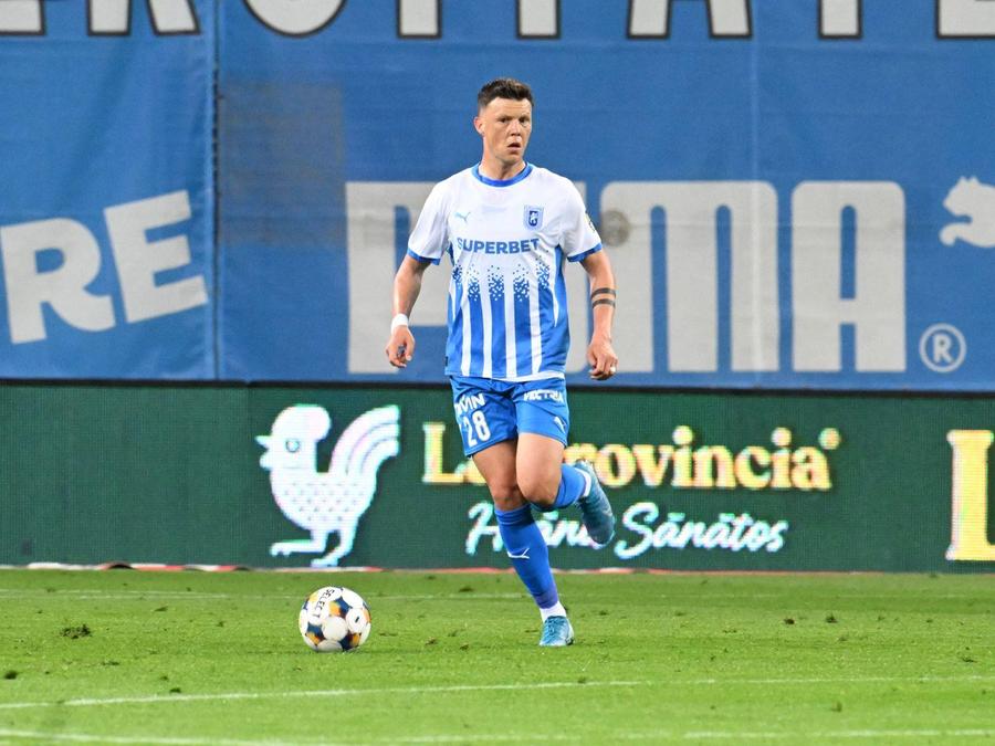 Adrian Rus în Universitatea Craiova - CFR Cluj, foto: Cristi Preda / GSP Universitatea Craiova, aproape să rezolve prima mutare pentru această vară: „Suntem pe drumul cel bun!”